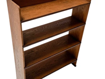 Art Deco Modernist Open Bookcase by P.E.L. Izeren for De Genneper Molen, 1920s